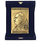 Bassorilievo in lega di rame Papa Giovanni XXIII 10x14 cm s1