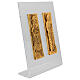 Coppia Piastre in ottone San Pietro e Paolo plexiglass 25x40 cm s3