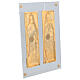 Gold plated plates of St. Peter and Paul, copper alloy on plexiglass, 9x12 in s6