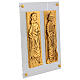 Tavolette dorate S Pietro e Paolo lega rame su plexi 22x30 cm s4