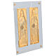 Tavolette dorate S Pietro e Paolo lega rame su plexi 22x30 cm s6