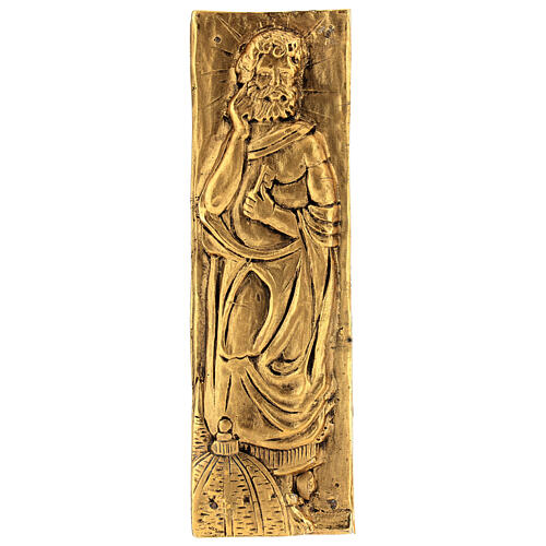 Placche fregi San Pietro e Paolo lega rame su plexi 25x35 cm 2