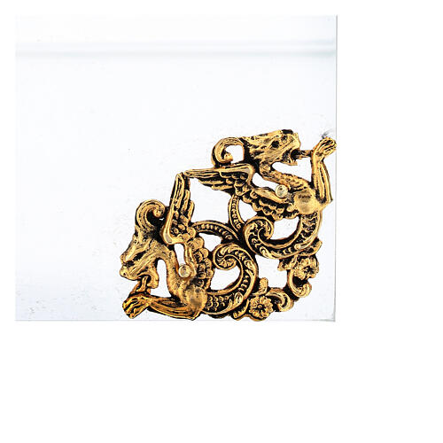 Placche fregi San Pietro e Paolo lega rame su plexi 25x35 cm 6