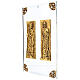 Placche fregi San Pietro e Paolo lega rame su plexi 25x35 cm s3