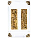 Frieze plaques of Saint Peter and Paul copper alloy on plexiglass 25x35 cm s1