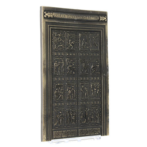 Heilige Pforte Basilika San Pietro aus Legierung mit Schachtel 13x8 cm 3