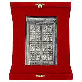 Alloy plate with Holy Door of St. Peter's Basilica, 5x3 in