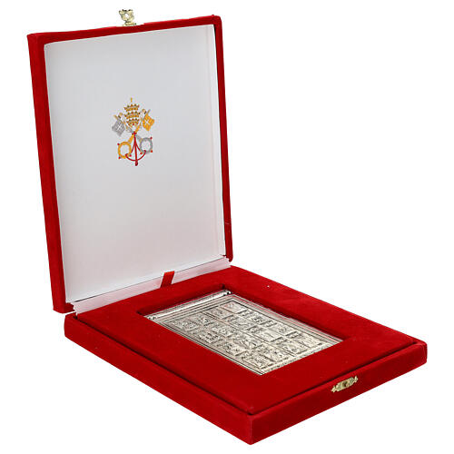 Alloy plate with Holy Door of St. Peter's Basilica, 5x3 in 4