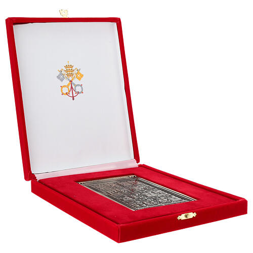 Alloy plate with Holy Door of St. Peter's Basilica, 5x3 in 4