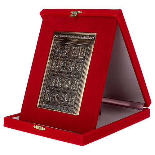 Porte Sainte Basilique Saint-Pierre en alliage avec coffret 13x8 cm 2