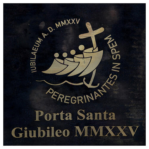 Heilige Pforte Basilika S Pietro Relief auf Plexiglas 40x25x8 cm 9