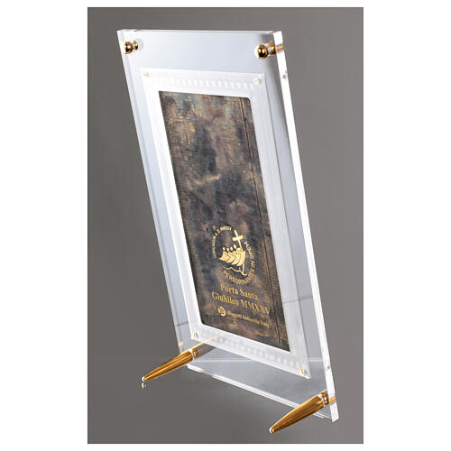 Holy Door of St. Peter's Basilica, metal on plexiglass, 16x10x3 in 8