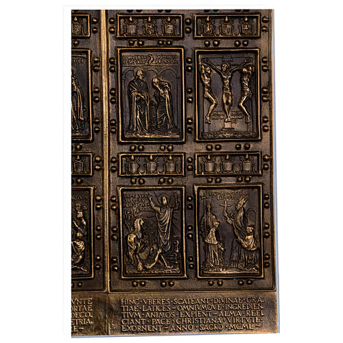 Holy Door Basilica St Peter minting on plexiglass 40x25x8 cm 7