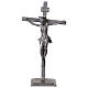 Metal cross with Donatello's body of Christ, 7x4 in s1