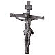 Metal cross with Donatello's body of Christ, 7x4 in s2