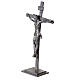 Metal cross with Donatello's body of Christ, 7x4 in s4