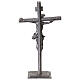 Metal cross with Donatello's body of Christ, 7x4 in s5