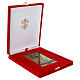 Plaque Jubilé 2025 alliage de bronze 8x14 cm coffret velours s4