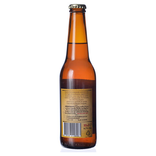 Trappist beer, Tre Fontane Monastery 33cl 4