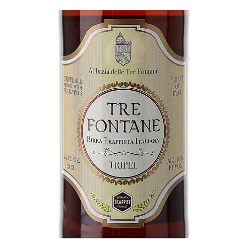 Cerveza Trapista monjes de "Tre Fontane" 33 cl 3