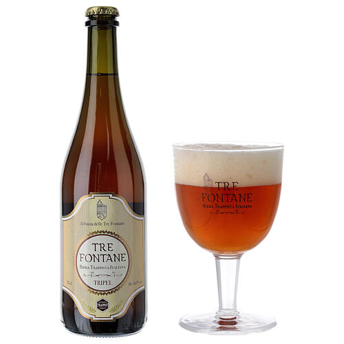 Trappist Monk beer, Tre Fontane Monastery 75cl 2