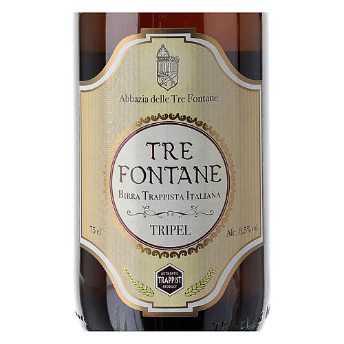 Trappist Monk beer, Tre Fontane Monastery 75cl 3
