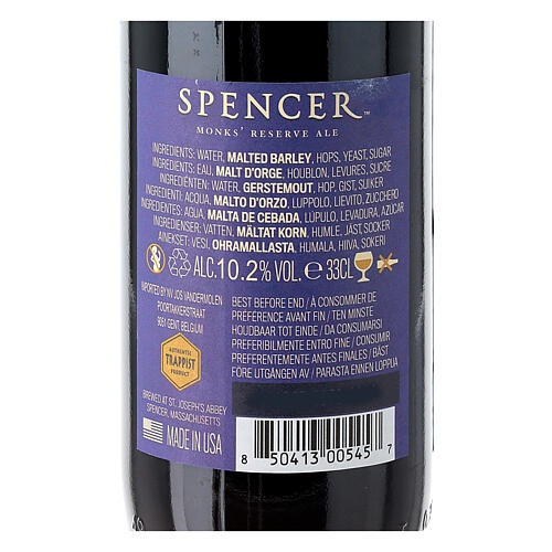 Spencer "Monk's Reserve Ale" Quandrupel Beer, 33 cl 5