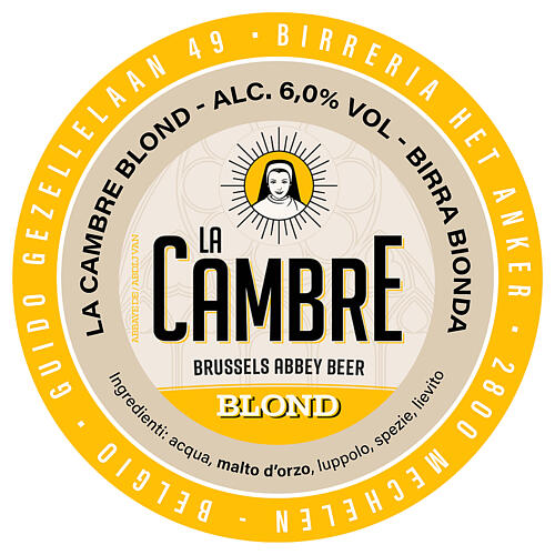 Piwo trapistów, La Cambre BLOND, 33 cl 6