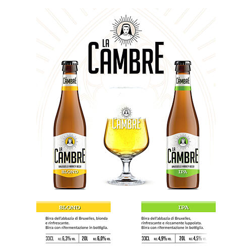 Abbey Beer La Cambre BLOND 33 cL 4