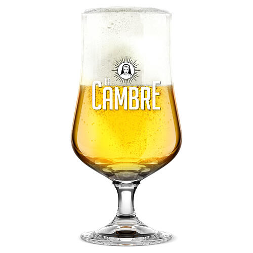 La Cambre Blond Abbey beer glass 33 cl 2