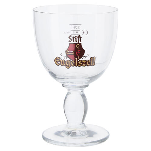 Engelszell Trappist Beer Glass 25 cl with Colored Logo 1