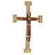 Crucifix en pierre Chist Roi en rouge croix blanche s3