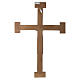 Crucifix en pierre Chist Roi en rouge croix blanche s5