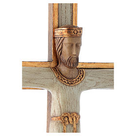 Crucifix en pierre, Chist, roi en blanc, croix blanche s4