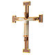 Crucifix en pierre, Chist, roi en blanc, croix marron s2