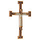 Crucifix en pierre, Chist, roi en blanc, croix marron s3