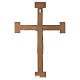 Crucifix en pierre, Chist, roi en blanc, croix marron s5