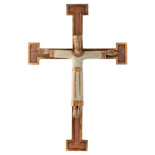 Chrystus Zbawiciel Król biały , krzyż brązowy 1