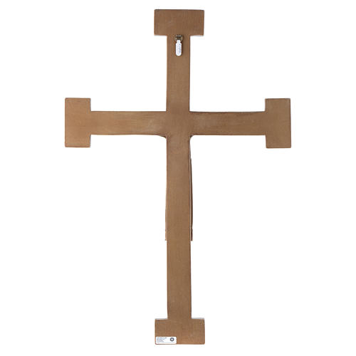 Chrystus Zbawiciel Król biały , krzyż brązowy 5