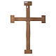 Crucifix Chist roi en blanc, croix verte en pierre s5