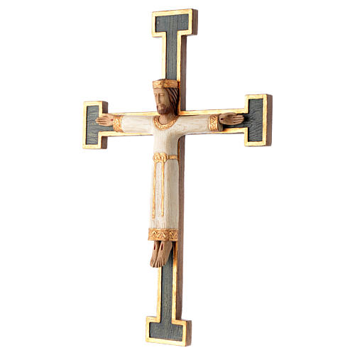 Christ Priest and Kind, white body on green cross, Bethéem 2