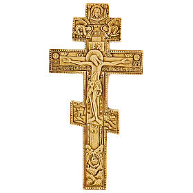 Crucifixo bizantino cor de marfim