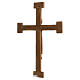 Cristo Sacerdote Rey vestido y cruz marrón 55x40 cm s3