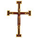 Christ Prêtre Roi robe et croix marron 55x40 cm s1