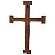 Crucifijo piedra Sacerdote Rey verde cruz blanca s10