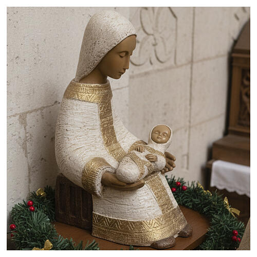 Large nativity set white 4