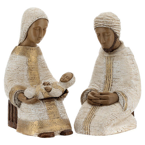 Large nativity set white 1