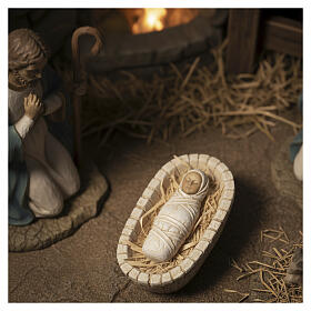 Baby Jesus stone cradle - small creche