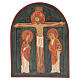 Baixo-relevo Crucificação pintado s1