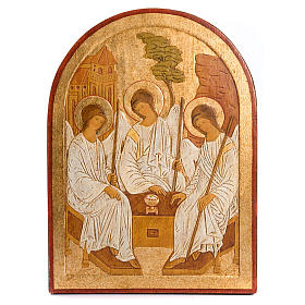 Bas-relief de la Sainte Trinité, doré